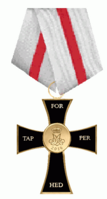 Датский Крест Доблести — один из самых молодых крестов, учреждён в 21-ом веке.