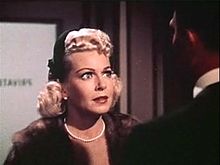 L'actriz estausunidense Lana Turner, en una escena d'a cinta Imitation of Life (1959).