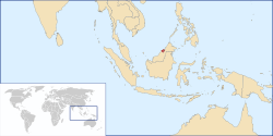Location of Brunei