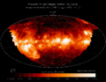 Image 70The distribution of ionized hydrogen (known by astronomers as H II from old spectroscopic terminology) in the parts of the Galactic interstellar medium visible from the Earth's northern hemisphere as observed with the Wisconsin Hα Mapper (Haffner et al. 2003) harv error: no target: CITEREFHaffnerReynoldsTufteMadsen2003 (help). (from Interstellar medium)