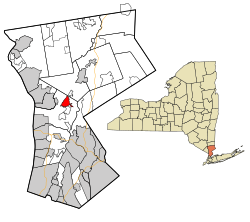 Location within Westchester County and state of New York