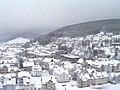 Die Stadt nach Schneefall