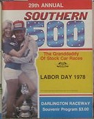 1978 Darlington 500 program cover
