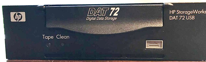 File:DAT 72 Tape Drive Front, Wiki, EN.jpg