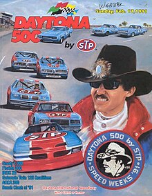 The 1991 Daytona 500 program cover, featuring Richard Petty.