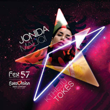 The cover portrays the outlines of a star including Jonida Maliqi's face within