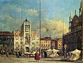 Piazza San Marco, Venice, Francesco Guardi, oil on canvas (1765)