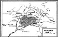 Image 28The expanding Sikh Empire in 1809. The Cis-Sutlej states are visible south of the Sutlej River (from Sikh Empire)