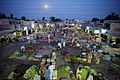 Vegetable and Fruit Market سبزی منڈی of Layyah at twilight