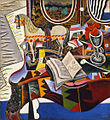 Image 34Joan Miró, Horse, Pipe and Red Flower, 1920, abstract Surrealism, Philadelphia Museum of Art (from History of painting)