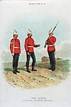 Officer and soldiers of the King's (Liverpool) Regiment, 1891
