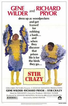 Two men dressed in bird costumes