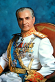 محمدرضاشاه پهلوی همراه با نشان پهلوی