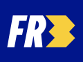 Ancien logo de FR3 du 5 novembre 1990 au 7 septembre 1992 réalisé par Publicis