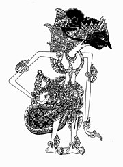 Citrānggada sebagai tokoh pewayangan Jawa.