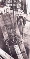 La stele viene scaricata nel porto di Napoli, nel 1937