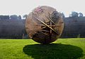 Scultura di Arnaldo Pomodoro, collocata nello spazio verde prospiciente la Fortezza dal 2008 al 2010