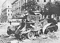 NKVD 5. motostrēlnieku pulka BT-7 sašauts 13. janvāra ielas un Aspazijas bulvāra stūrī