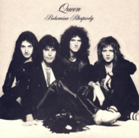 Обложка сингла Queen «Bohemian Rhapsody» (1975)