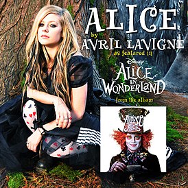 Обложка сингла Аврил Лавин «Alice» (2010)