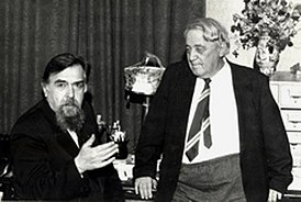 А. М. Панченко (слева) и Л. Н. Гумилёв
