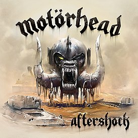 Обложка альбома Motörhead «Aftershock» (2013)