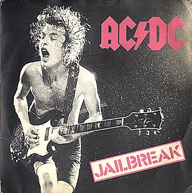 Обложка сингла AC/DC «Jailbreak» (1976)