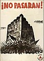 Плакат «Но пасаран!» интербригад, 1937 г.