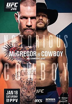 Постер UFC 246: Макгрегор - Ковбой