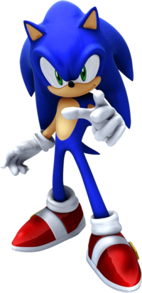 Sonic trong game Sonic The Hedgehog(2006) trên nền Xbox360