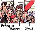 avou Franquin et Morris, dins ene pådje do "César" dessinêye pa Tillieux