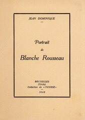 Jean Dominique, Portrait de Blanche Rousseau, 1949    