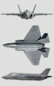 F-35C CV Three-View