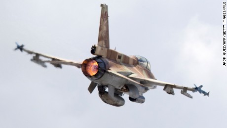 An Israeli Air Force F-16 D fighter jet takes off at the Ramat David Israeli Air Force Base near the port city of Haifa. 