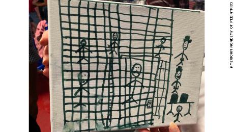 The president-elect of the American Academy of Pediatrics, Dr. Sara Goza, received the pictures from a social worker that were drawn by children recently released from CPB custody showing them in cages, according to CBS News this Morning.
