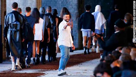 LONDON, ENGLAND -- JUNE 8: Fashion designer Khalid Al Qasimi walks the runway at the Qasimi fashion show during London Fashion Week Men&#39;s June 2019 on June 8, 2019 in London, England.