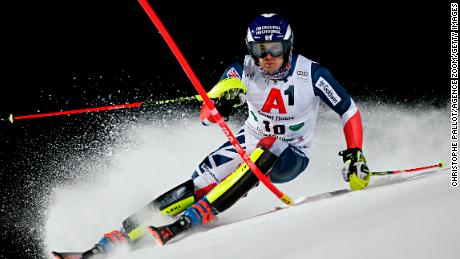 SCHLADMING, AUSTRIA - JANUARY 29: Dave Ryding of Great Britain in action during the Audi FIS Alpine Ski World Cup Men&#39;s Slalom on January 29, 2019 in Schladming Austria. (Photo by Christophe Pallot/Agence Zoom/Getty Images)