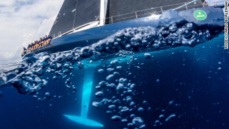 Maxi Yacht Rolex Cup Sardinia underwater keel