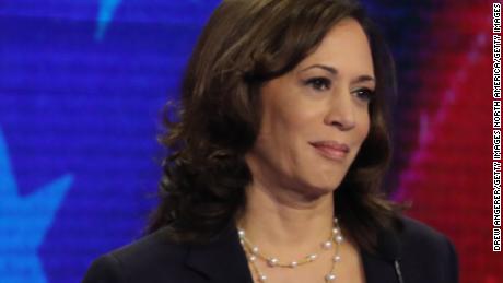 MIAMI, FLORIDA - JUNE 27: Democratic presidential candidates Sen. Bernie Sanders (I-VT) and Sen. Kamala Harris (D-CA) take part in the second night of the first Democratic presidential debate on June 27, 2019 in Miami, Florida.  A field of 20 Democratic presidential candidates was split into two groups of 10 for the first debate of the 2020 election, taking place over two nights at Knight Concert Hall of the Adrienne Arsht Center for the Performing Arts of Miami-Dade County, hosted by NBC News, MSNBC, and Telemundo. (Photo by Drew Angerer/Getty Images)