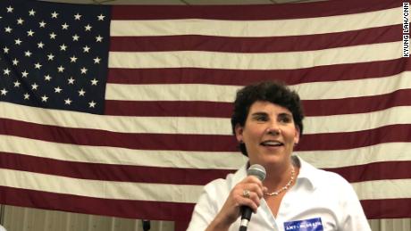 Retired fighter pilot Amy McGrath said she wanted to serve her country again, this time in Congress.