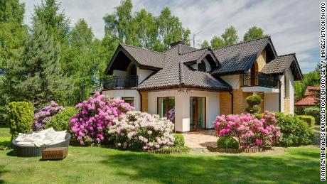 Picture of beautiful village house with garden