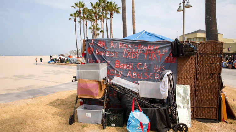 Among the 200 unhoused people along the Venice Beach boardwalk, so far 77  have been moved indoors.