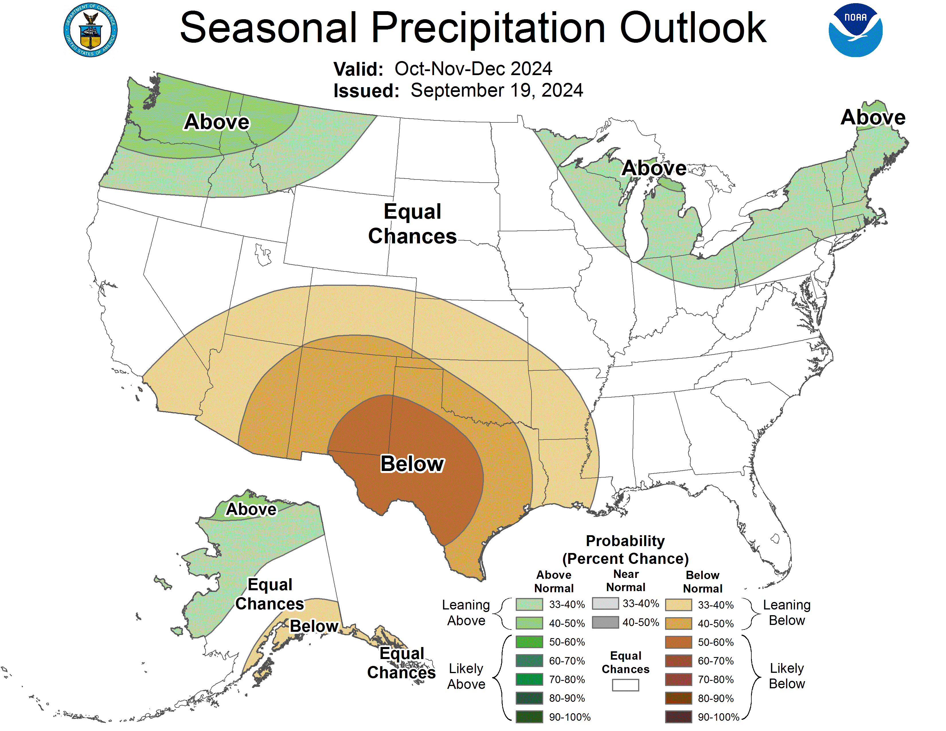 30 day Precipitation Outlook