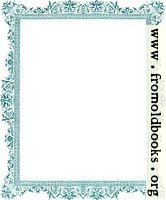 Decorative clip-art Victorian border, antique green