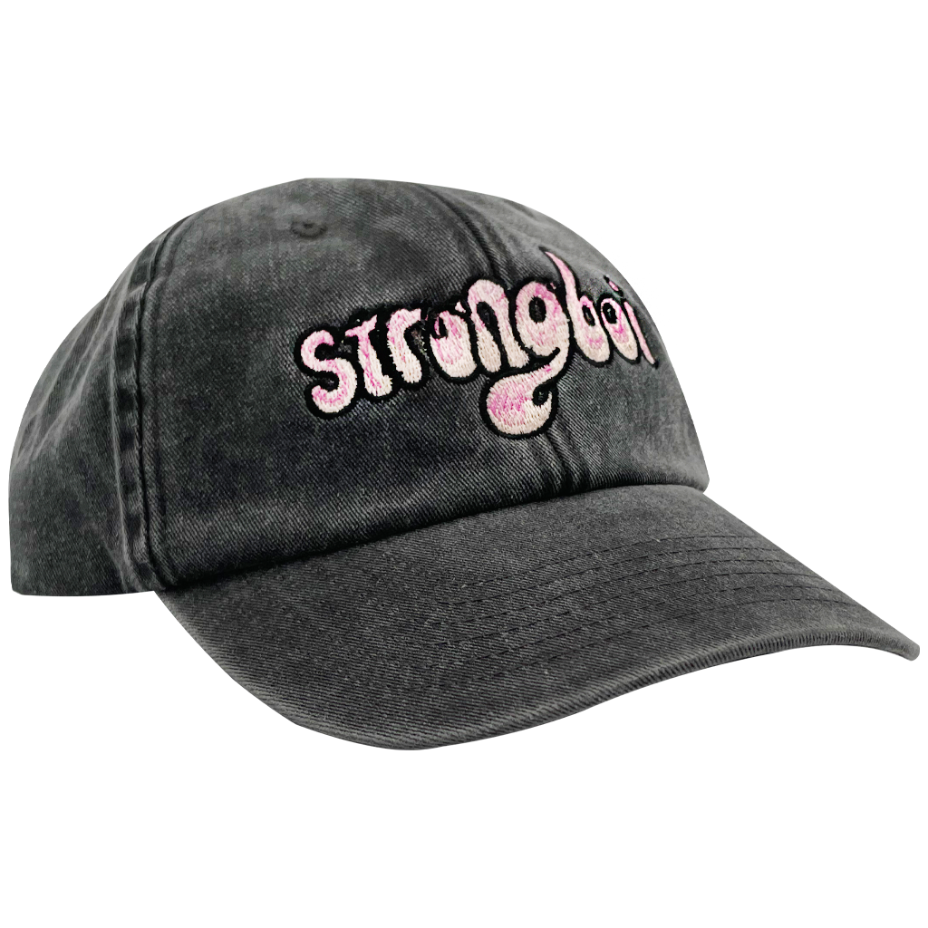 strongboi cap - logo - vintage black