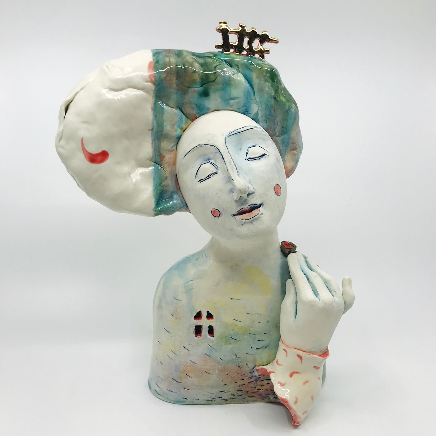 Flow, Ceramic Portrait by Maria Moldovan