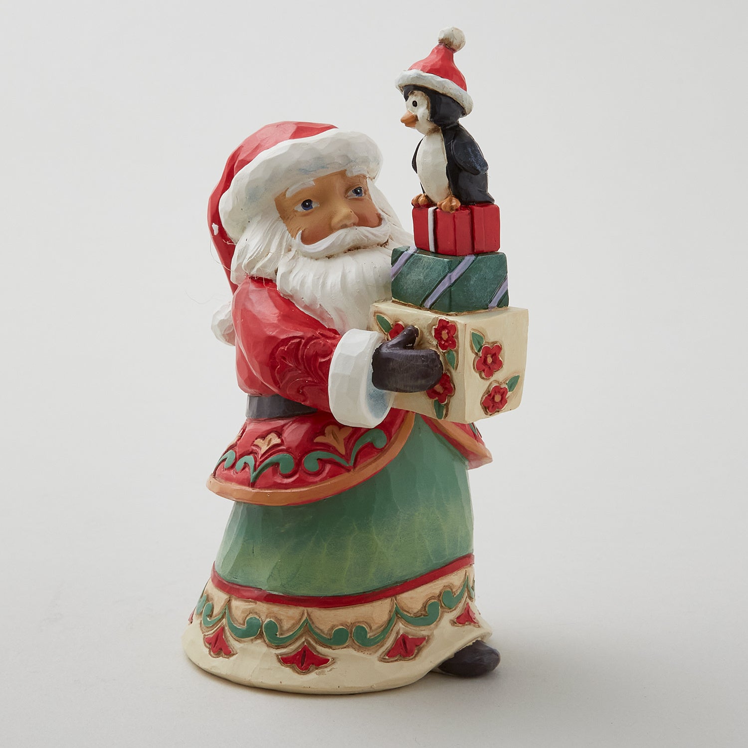 Jim Shore Heartwood Creek Pint Sized Santa with Presents Figurine Primary Image