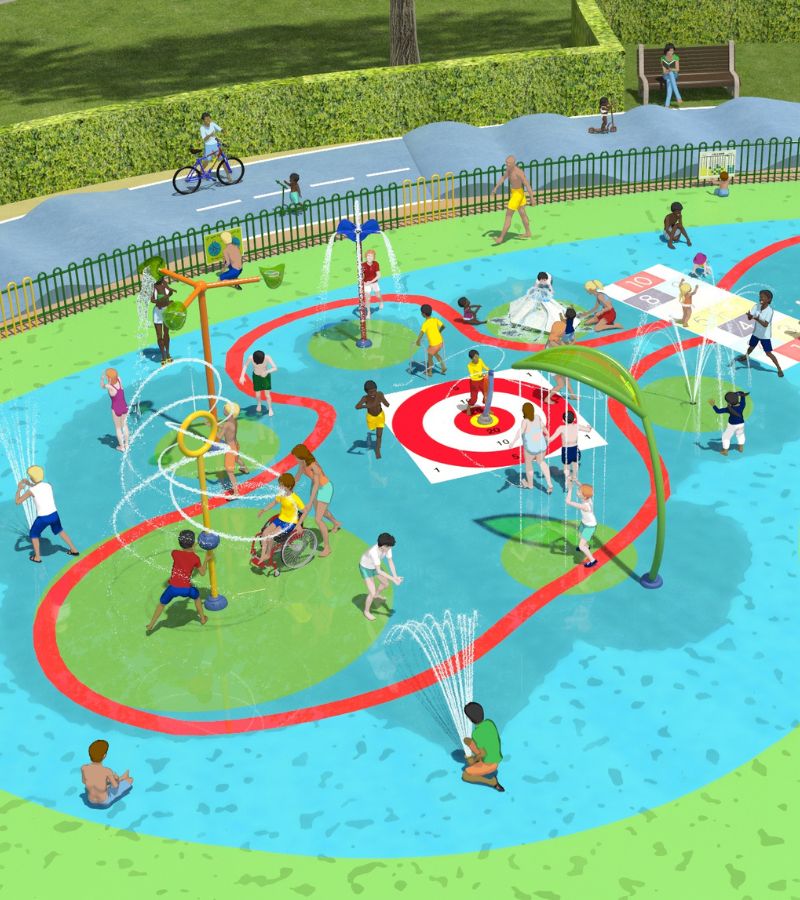 Hinksey Splash Park artists' impression