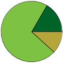 Pie chart of binomial name statuses