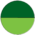 Pie chart of binomial name statuses